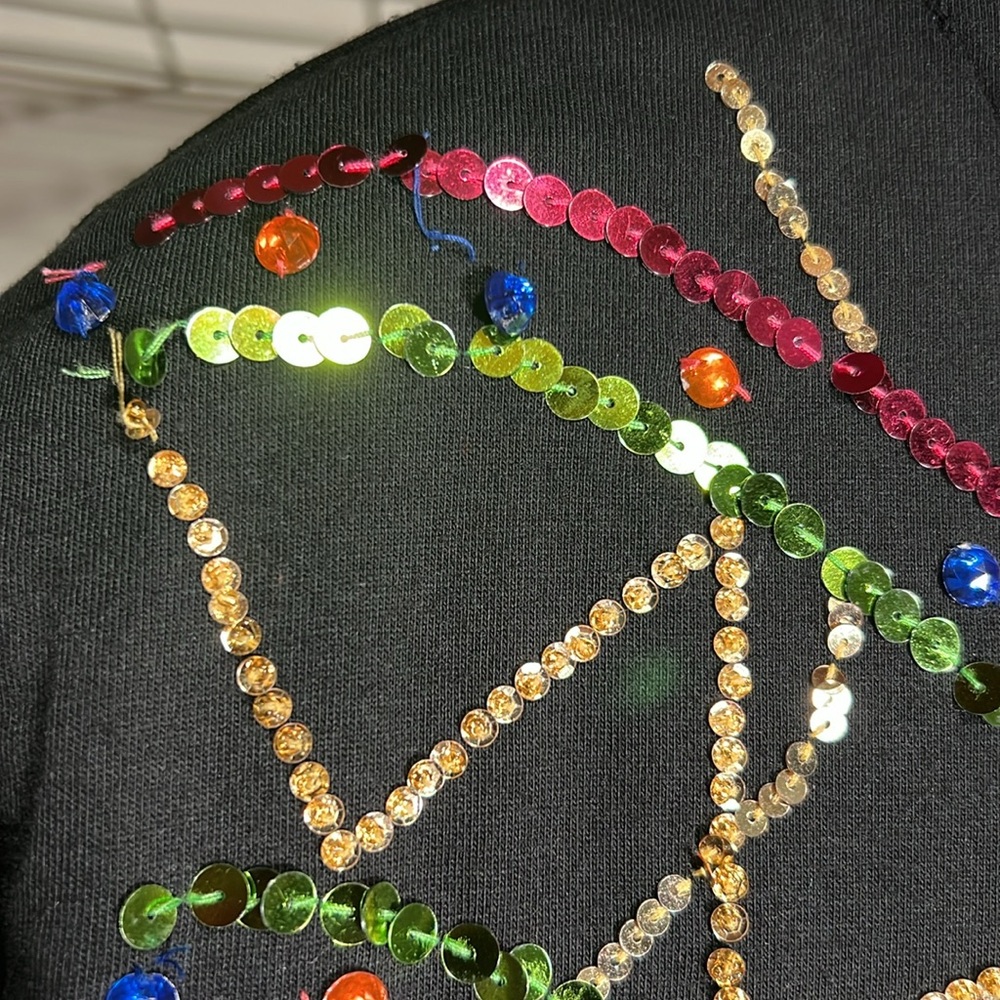 Cedars, large, multicolored sequins, 1980s - Picture 5 of 8